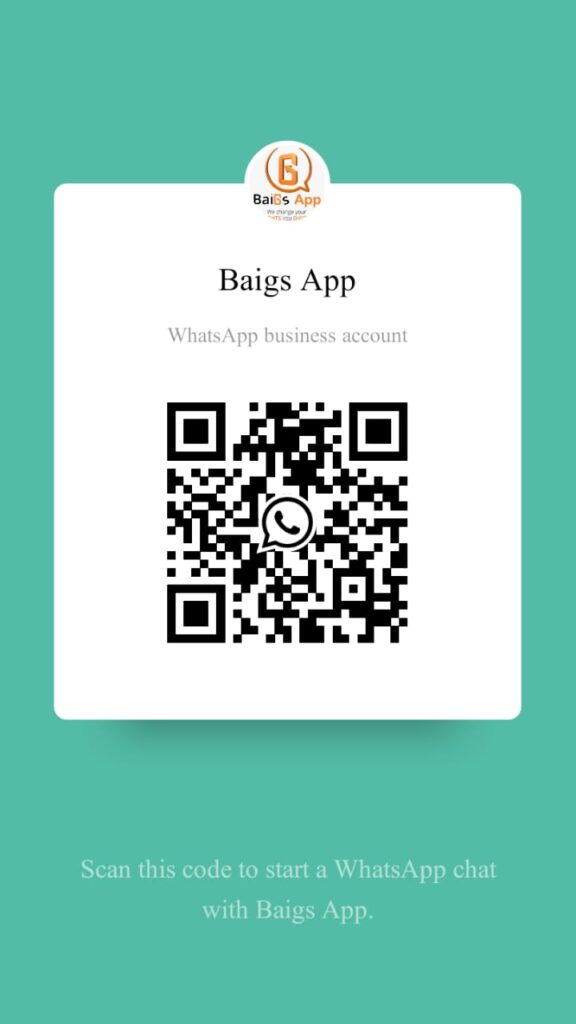 QR code of Whatsapp number of baigsapp.com